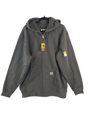 NEW Carhartt Loose Fit Midweight Full-Zip Hoodie Sweatshirt Sz XL Green